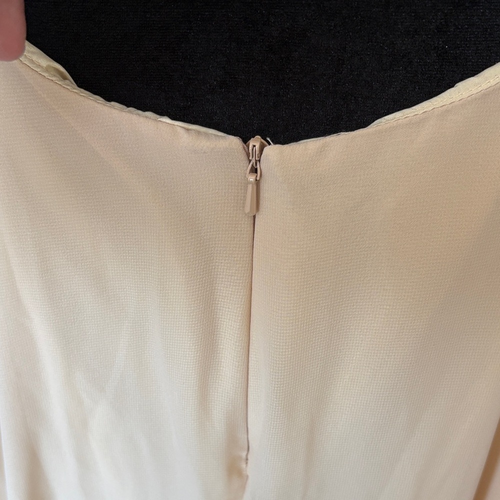 JJs House Cream Spaghetti Strap Prom Dress - Picture 5 of 7